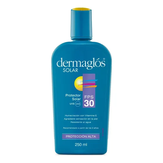 Protector Solar Dermaglos® F30+ Alta Protección | 250ml | Cuotas sin interés