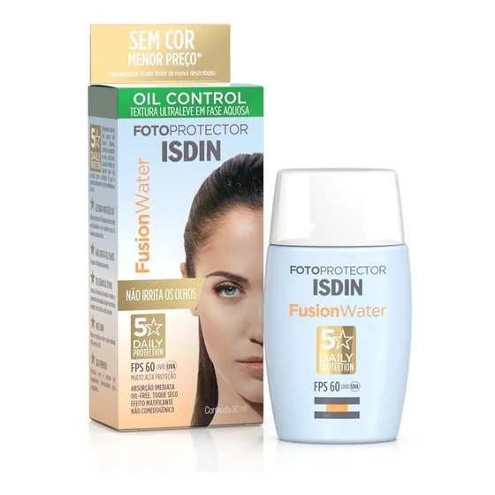 Protetor Solar Facial Isdin Fusion Water  Fps60 30ml