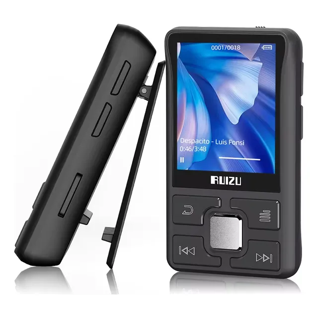 Reproductor Mp3 Ruizu X55, 8gb, Bluetooth V5.0, Radio Fm Color Negro