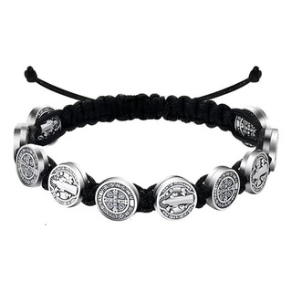 Pulsera Ajustable Amuleto San Benito Proteccion Buena Suerte Pulsera Ajustable Amuleto San Benito Proteccion Buena Suerte