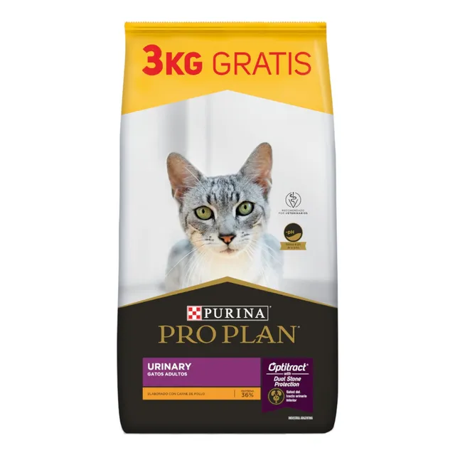 Pro Plan OptiTract Urinary alimento para gato adulto sabor pollo y arroz en bolsa de 18kg
