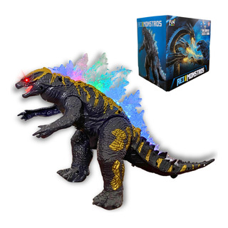 Brinquedo Godzilla Rei Dos Monstros Anda Emite Luz E Som Led Brinquedo Godzilla Rei Dos Monstros Anda Emite Luz E Som Led