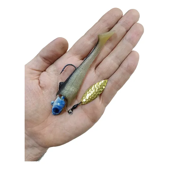 Señuelo Jig Con Cucharilla Y Cuerpito Old Fisherman 28 Grs