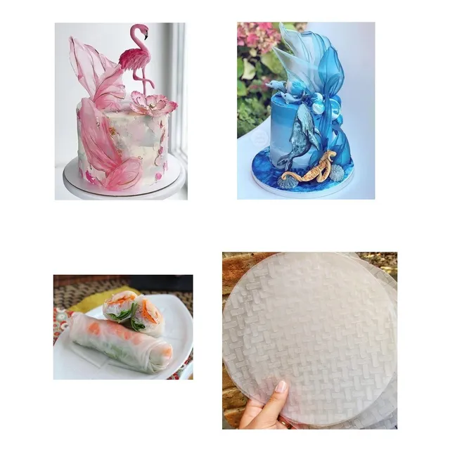 Papel De Arroz Vietnamita Repostería Tortas Roles Lumpias