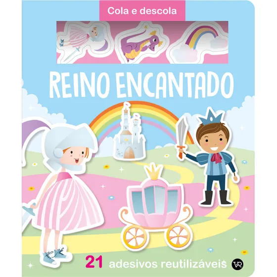 Livro Cola E Descola  Reino Encantado