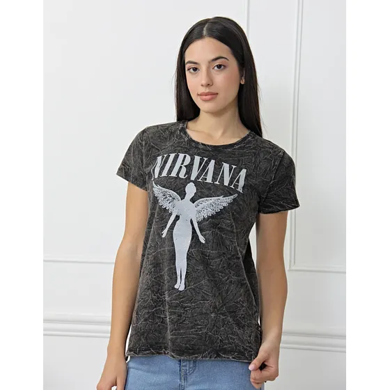 Remera Ushckani Algodon Mujer Nevada Nirvana