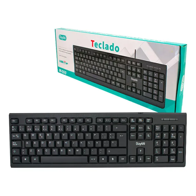 Teclado Computador Con Cable Usb Buytiti M-200