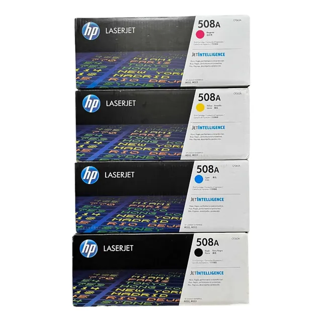 Pack 4 Toner Hp 508a Original Cf360a Cf361a Cf362a Cf363a