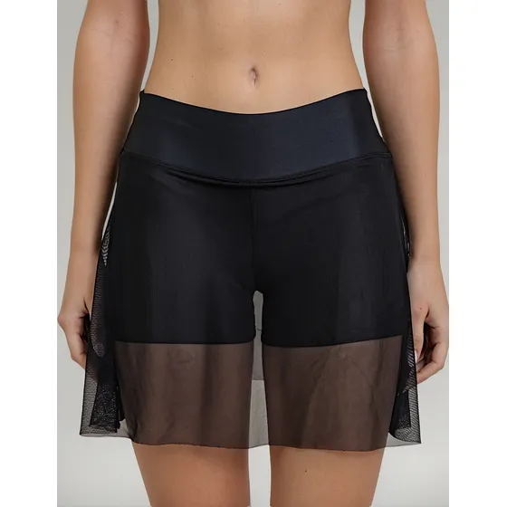 Pollera Deportiva Mujer Fixpower Con Bolsillo Short Microtul