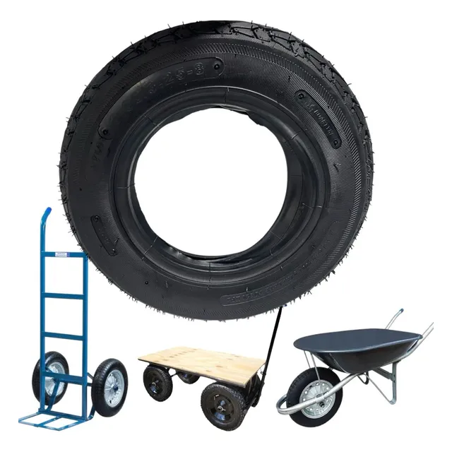 Pneu 3.25-8/3.00 Carrinho Carga C/ Câmara Ar 8lonas 200kg