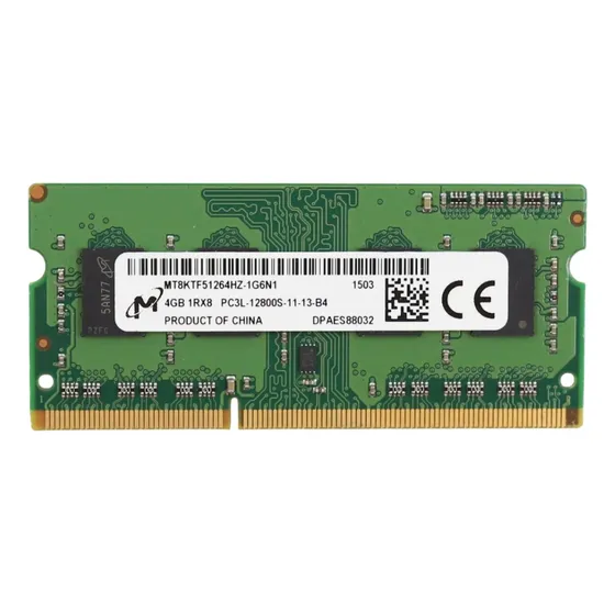 Memória Micron 4gb 1rx8 Pc3l-12800s Mt8ktf51264hz-1g6n1
