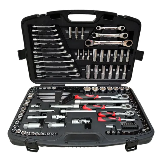 Juego Maleta 127 Piezas Dados Llaves Tooltech No Stanley 