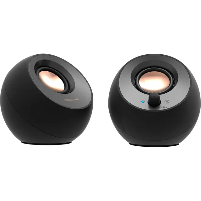 Parlante Creative Pebble V3 2.0 8w/16w Bt/3.5mm Usb-c-power Negro