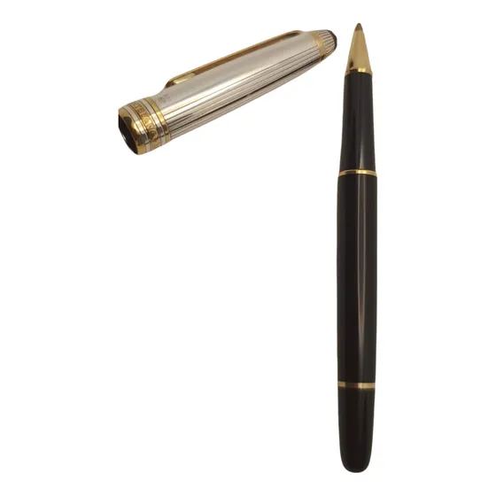 Caneta Montblanc Original Rollerball Doue Prata 925 Impecáv