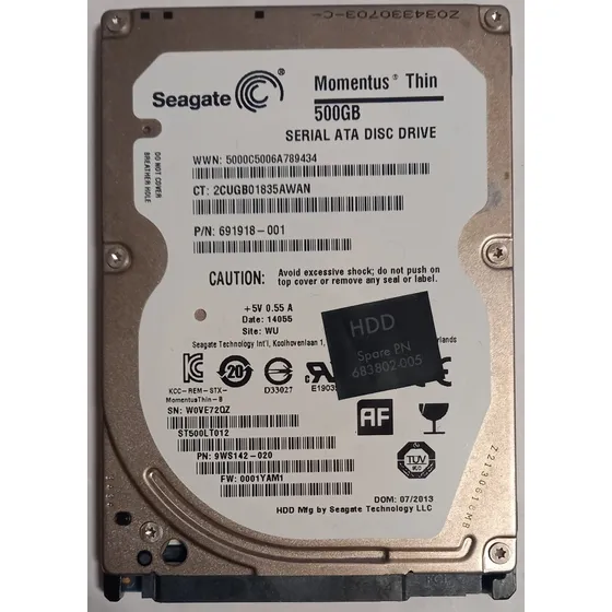 Hd Notebook Seagate Momentus Thin 500gb St500lt012 0001yam1