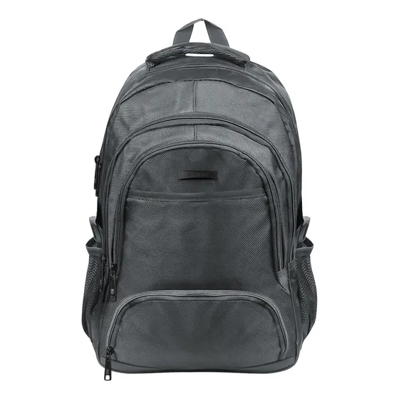 Mochila Urbana Bagcherry Porta Notebook Color Gris Oscuro Modelo 430010 25L Diseño Liso Reforzada