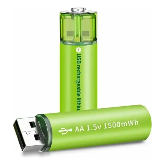 Pilas Aa Recargables Usb 1500mha Caja X 2 Unidades