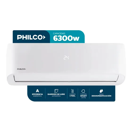 Aire Acondicionado Philco Split OnOff Frío/calor 5418 Frigorias / 6300 Watts
