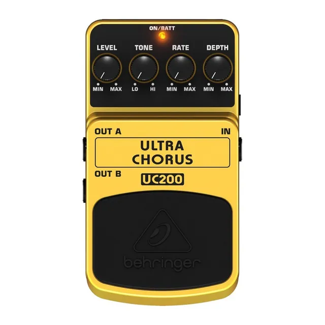 Pedal de efecto Behringer Ultra Chorus UC200 amarillo