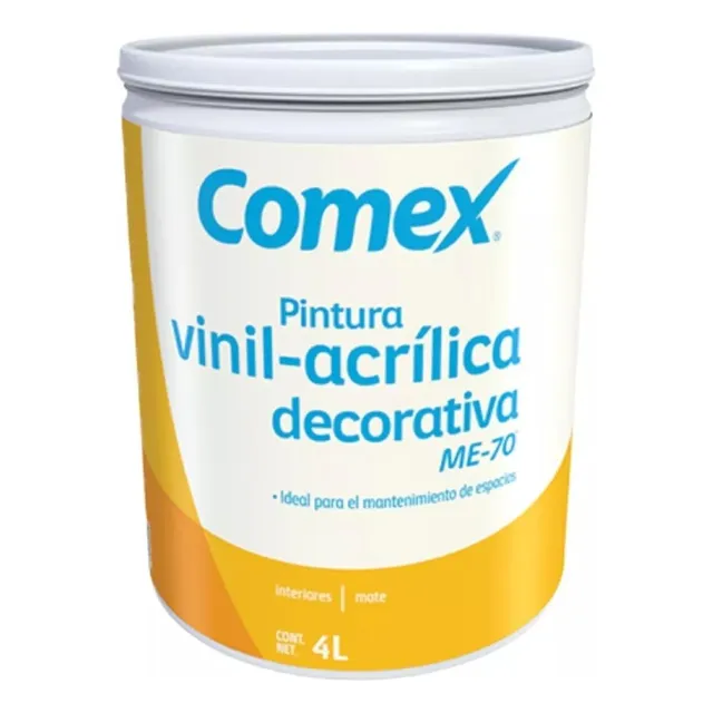 Pintura Comex Me-70 Vinílica 4litros Galon Blanco