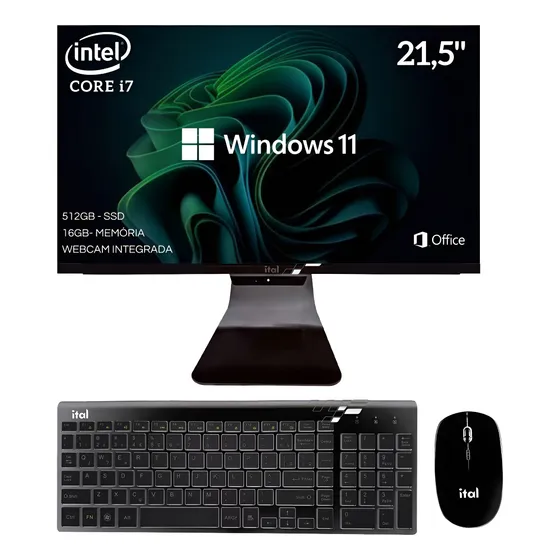 Computador Completo Intel I7 All In One 16gb Ssd512gb Wifi