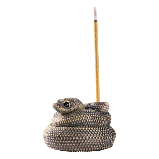Soporte Incienso Serpiente Para Palo Quemador Hecho Mano