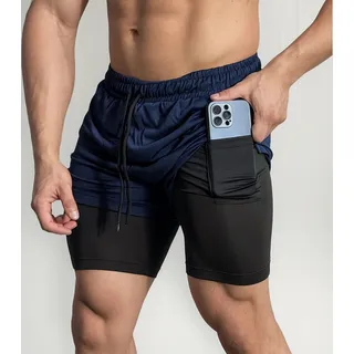 Shorts 2 Em 1 Térmico De Compressão Bolso Secreto Academia Shorts 2 Em 1 Térmico De Compressão Bolso Secreto Academia