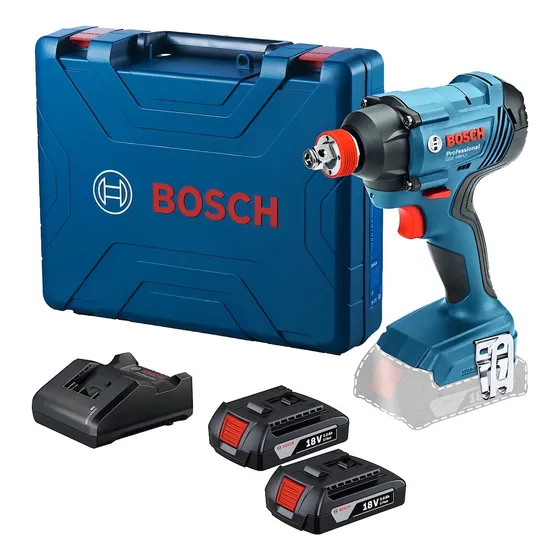 Llave De Impacto Bosch Gdx 180-li 18v 2 Baterías Y Maletín