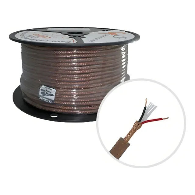 Cable Profesional Para Micrófono 2x24 Negro Cm-cr224bk Ef