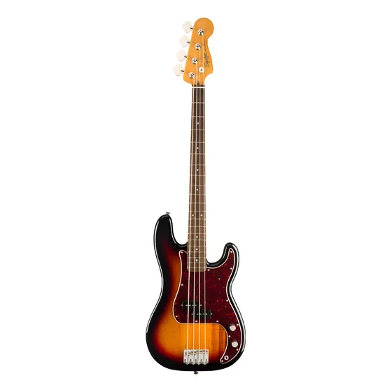 Contrabaixo Fender Squier Classic Vibe 60 Precision Sunburst Acabamento do corpo Gloss polyurethane Cor 3-Color sunburst Orientação da mão Destro Quantidade de 4