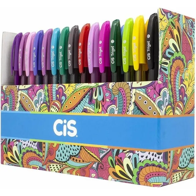 Caneta Gel 60 Cores Trigel Cis Caneta Gel 60 Cores Trigel Cis