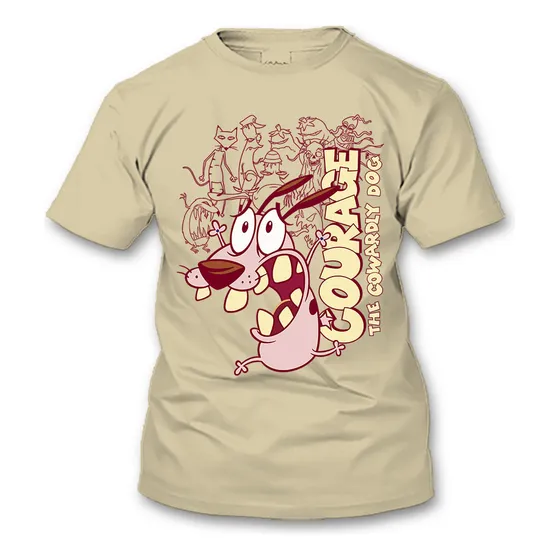 Playera Coraje El Perro Cobarde - Caricatura 90s Pop