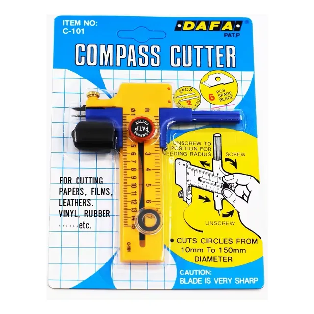 Cortadora Circular Compass Cutter Con 6 Hojillas