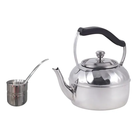 Set Pava Mate Y Bombilla Acero Inoxidable