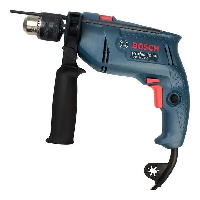 Taladro de impacto profesional Bosch GSB550re, 550 W, 220 V