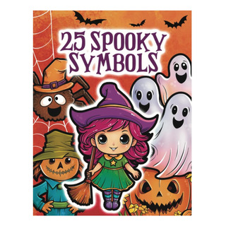 Libro: 25 Spooky Symbols: Halloween Coloring Book For Kids, Libro: 25 Spooky Symbols: Halloween Coloring Book For Kids,