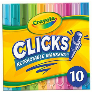 Crayola Marcadores Lavables Con Puntas Retráctiles, Clics Crayola Marcadores Lavables Con Puntas Retráctiles, Clics
