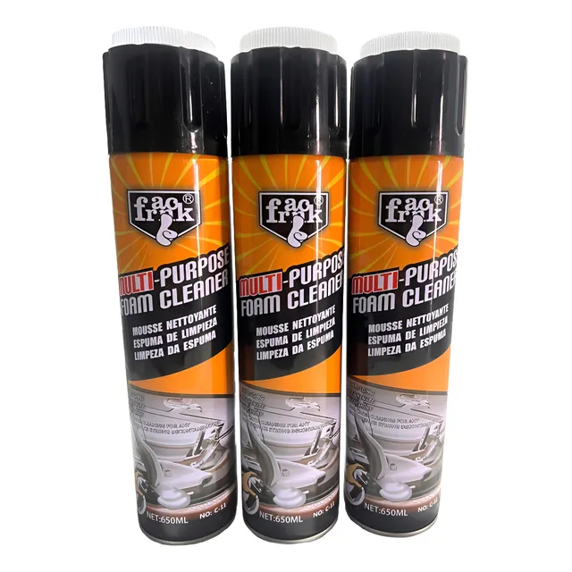 Spray Espuma Limpiador Multiuso Tapizados Alfombras 650ml F8