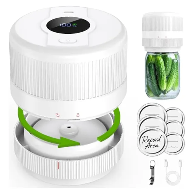 Kit De Sellador Al Vacío Para Tarros De Masón,