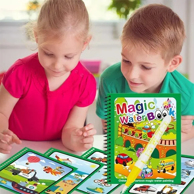 Libro Mágico Para Colorear Con Agua Reutilizable Cuaderno