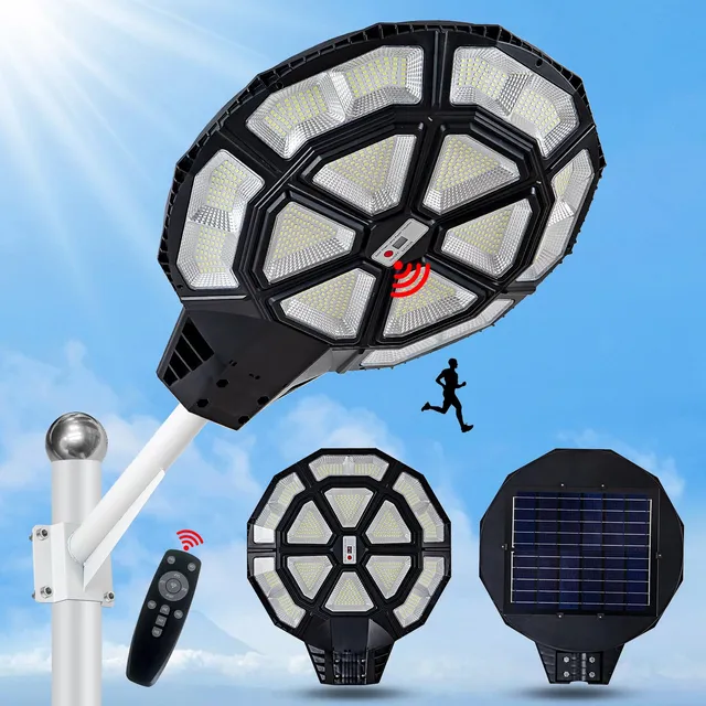 Luz Calle Solar Al Aire Libre Lm Estacionamiento Comercial