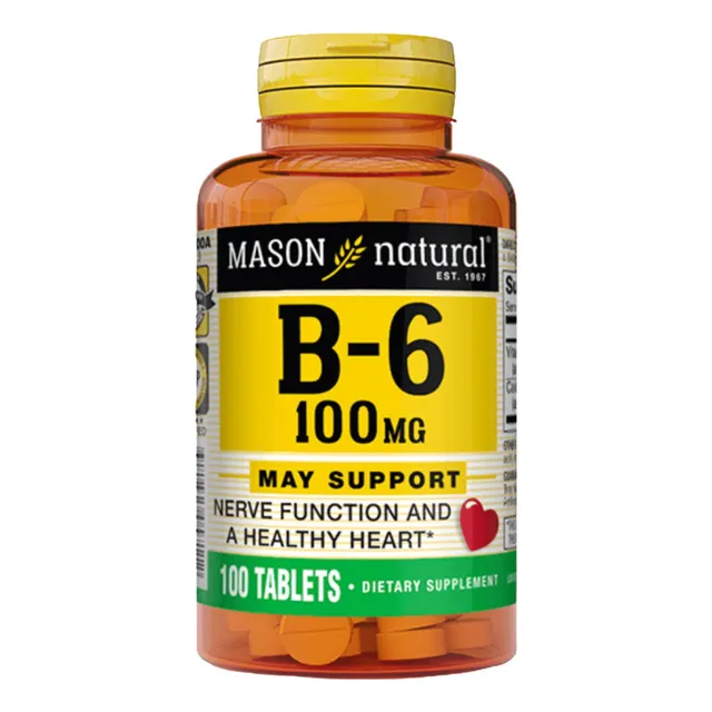 Vitamina B6 100 Mg Mason Sistema Nervioso - Globulos Rojos