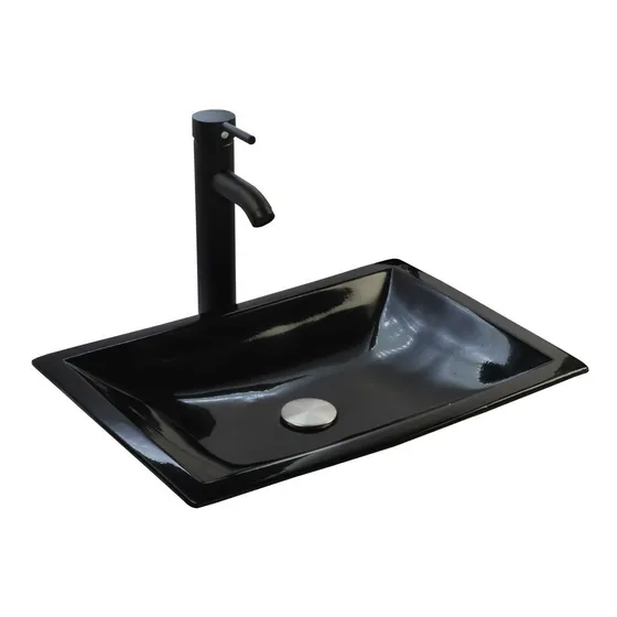 Esatto®kit Flat N Paquete Ovalin Negro Llave Negra Desagües