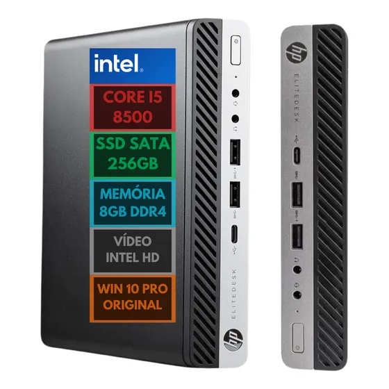 Computador Core I5 8500t 8th Ddr4 256gb 8gb Ssd Usb 3.0 3060