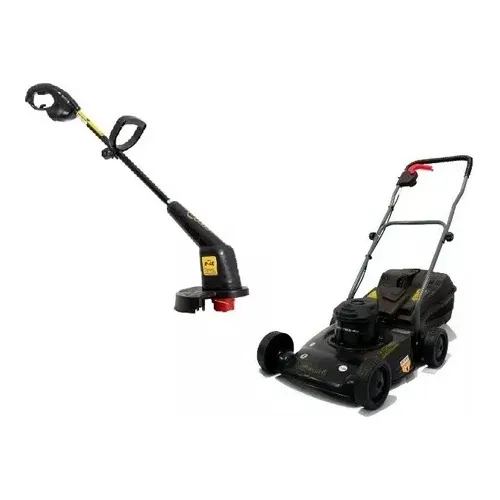 Maquina De Cortar Cesped Petri 1hp Black + Bordeadora  P40