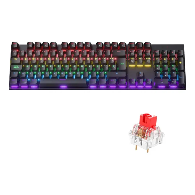 Teclado Mecánico 100% 105 Teclas Español Zifriend Ky300