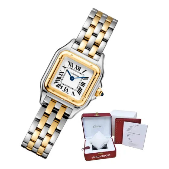 Relógio Feminino Cartier 22mm Completo Na Caixa + Docs