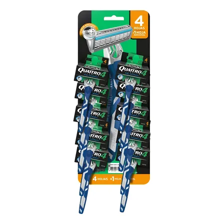 Schick Quattro Titanium Máquina De Afeitar Tira X10un Csc