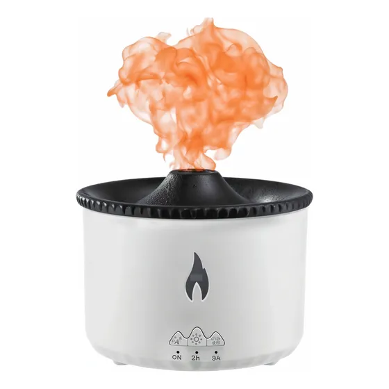 Humidificador De Aromas 360ml Efecto Volcán Anillo De Humo