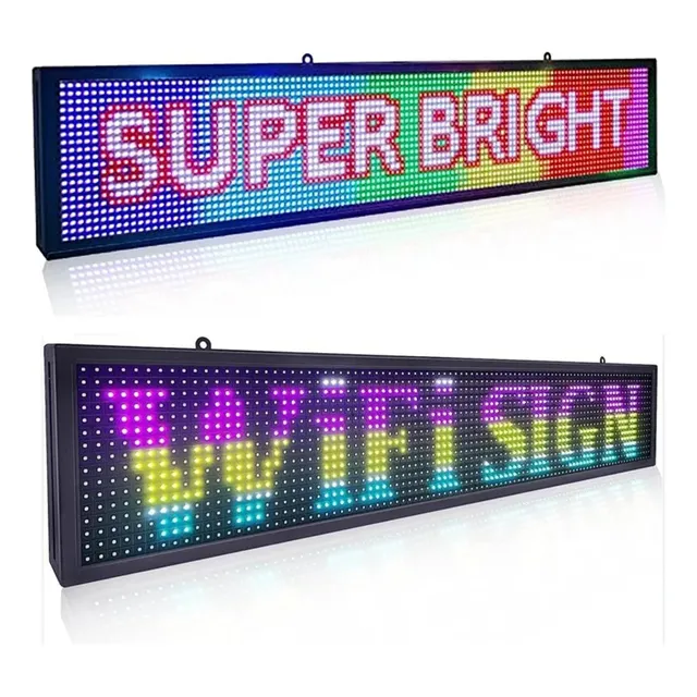 Letreros Led Luminosos Programables 2mx0,40cm - Rgb Interior